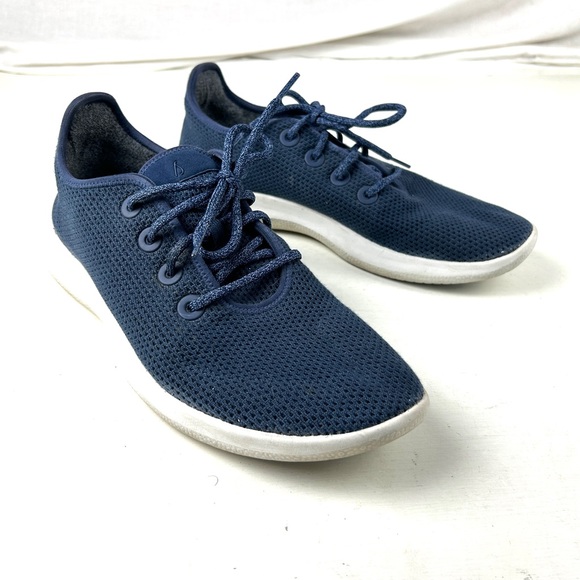 Allbirds Tree Runners Mens Sneakers Shoes Blue Lace Up Size 11 - Picture 1 of 7